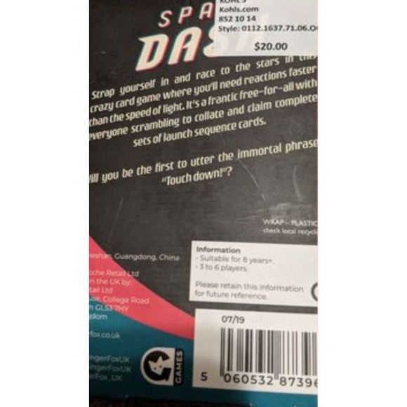 New Space Dash Card Game - Picture 2 of 3